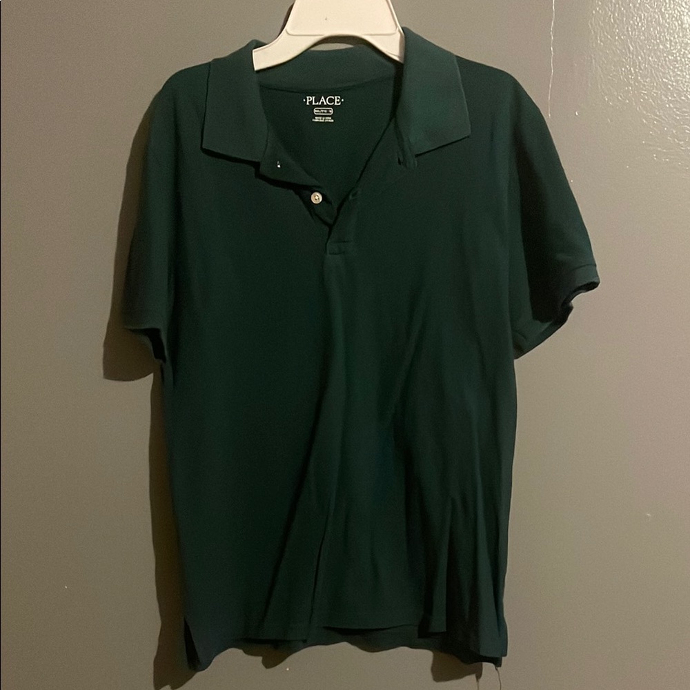 The Children's Place Men's Polo in Deep Green